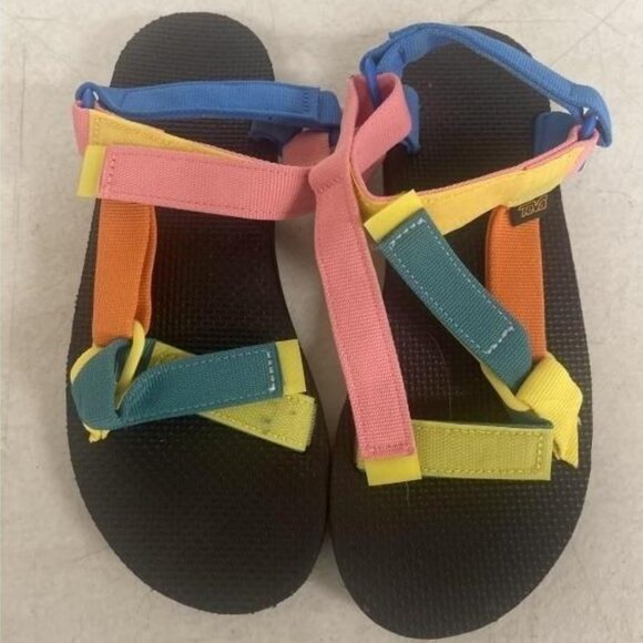 NEW Teva multi-coloured kids sandal sz 9 - Picture 1 of 2